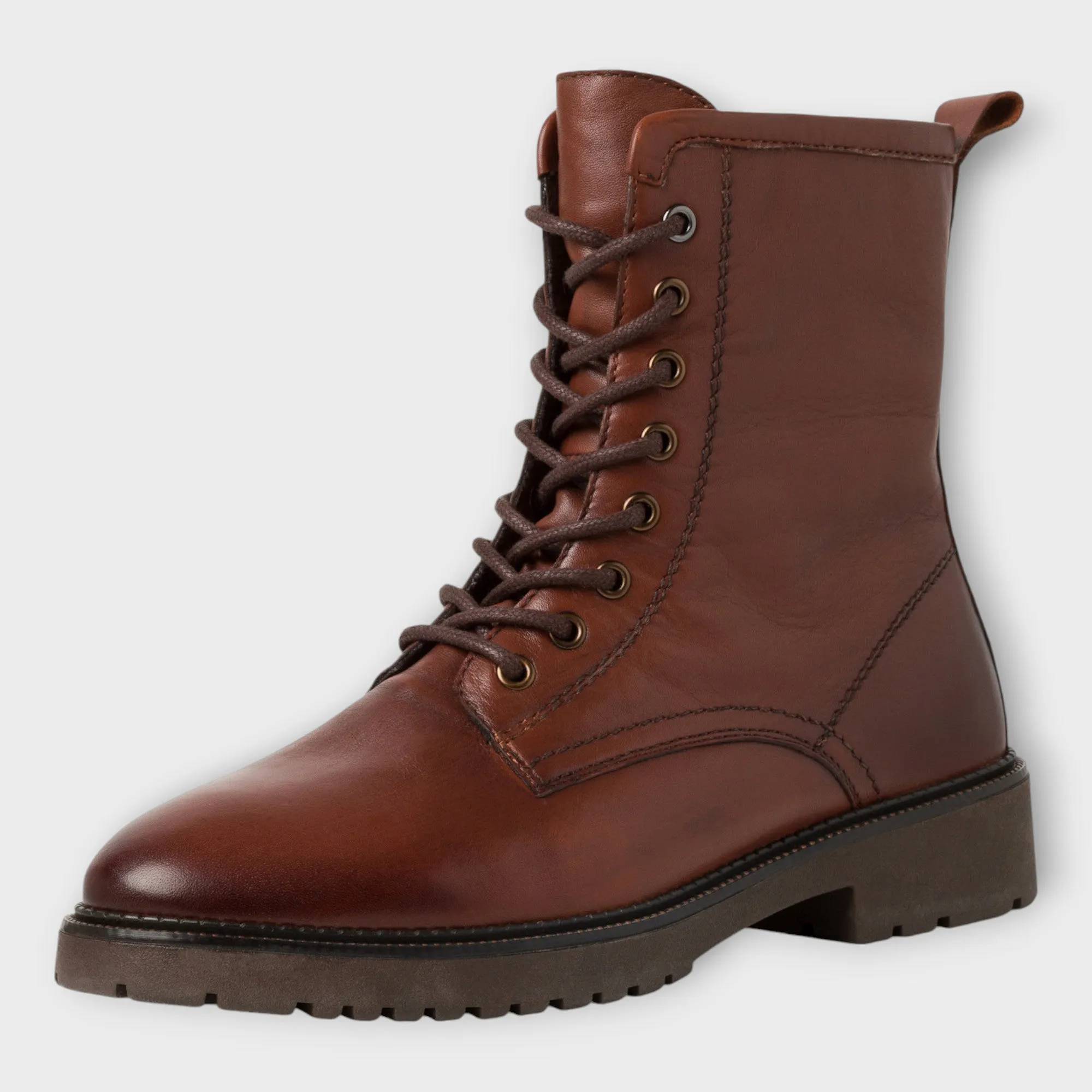 Marco Tozzi Brown Lace-Up Boots