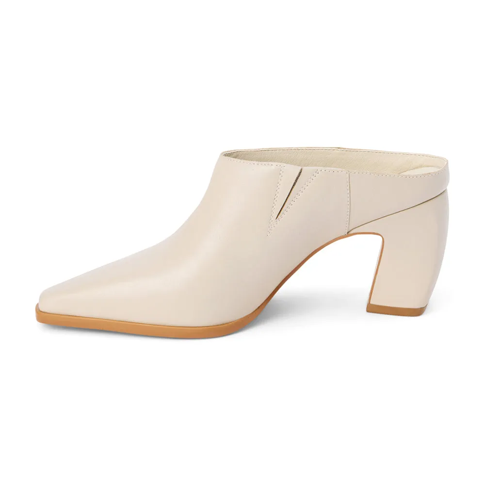 McCarthy Square Toe Block Heel Mules