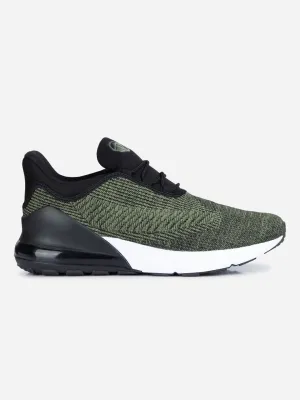 Men's Olive Knitted Sneaker (ID7518)