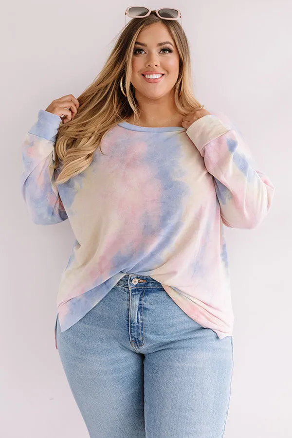 Morning Marvels Tie Dye Sweatshirt Curves