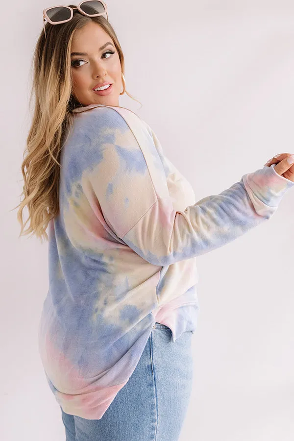 Morning Marvels Tie Dye Sweatshirt Curves