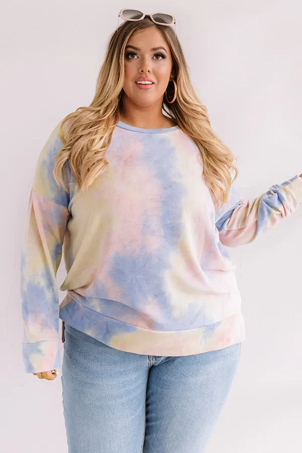 Morning Marvels Tie Dye Sweatshirt Curves