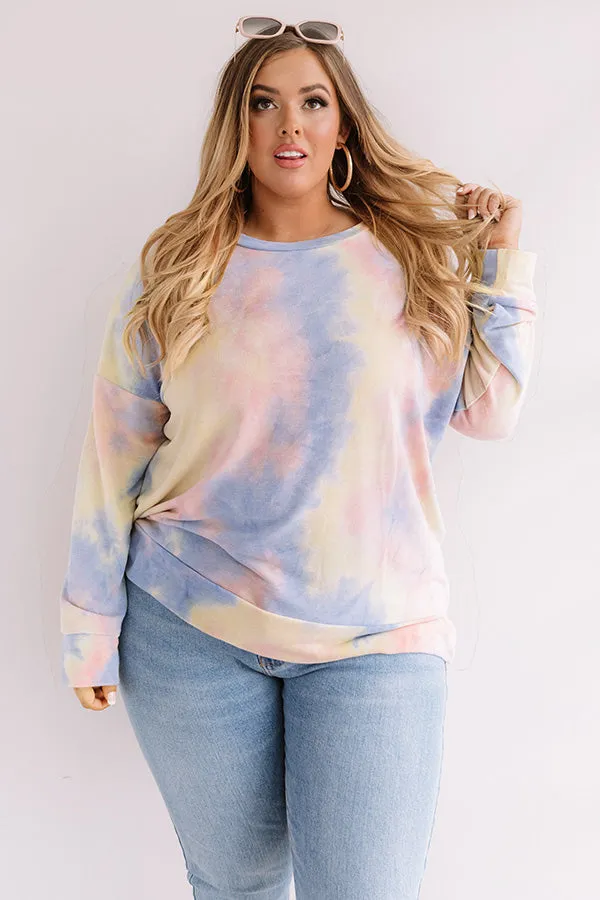 Morning Marvels Tie Dye Sweatshirt Curves