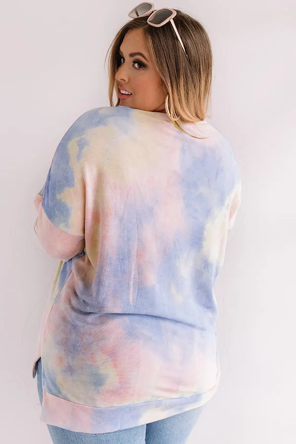 Morning Marvels Tie Dye Sweatshirt Curves