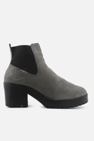 New Look Stretchable Block Ankle Boots | Suede