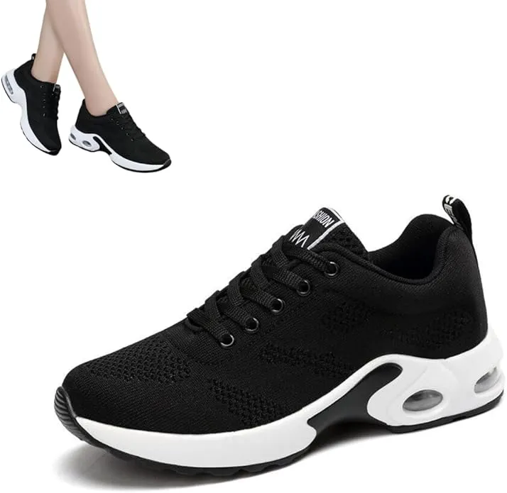 New Musabela Orthopedic Sneakers for Women,Ortho Pro - The Most Comfortable Orthopedic Shoes,Lightweight Fashion Sport Sneakers,Casual Walking Air Cushion Shoes Black, Sz 8