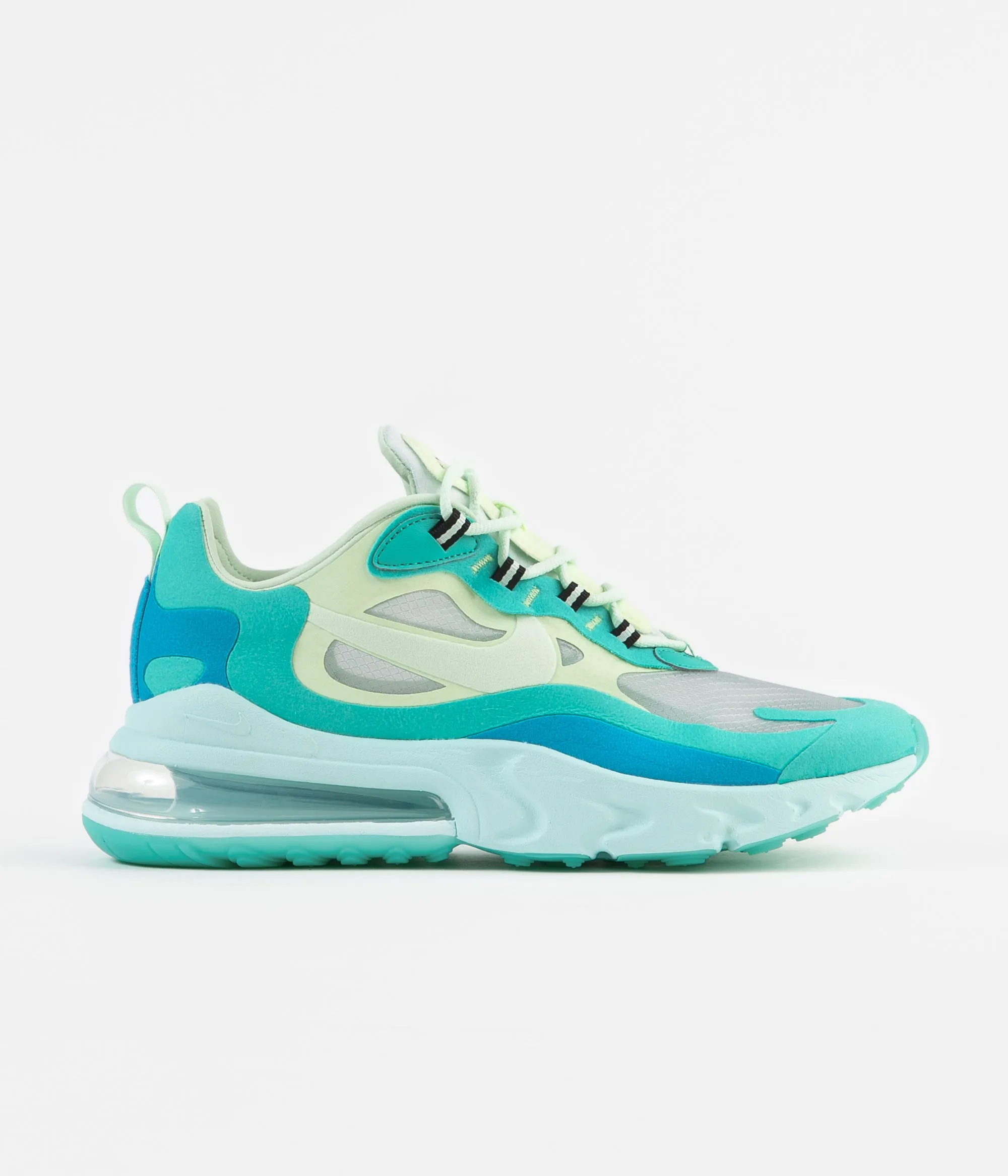 Nike Air Max 270 React Shoes - Hyper Jade / Frosted Spruce - Barely Volt