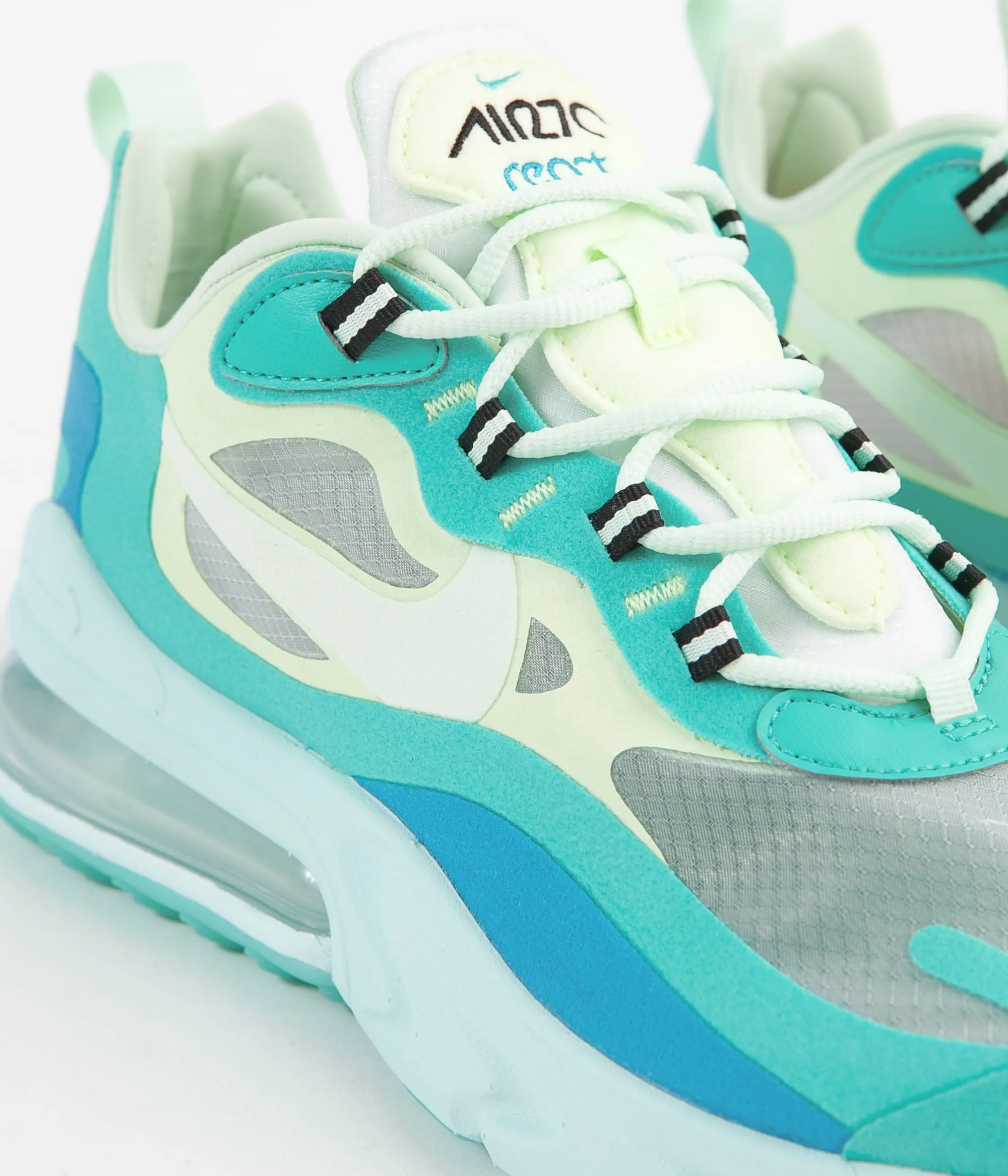 Nike Air Max 270 React Shoes - Hyper Jade / Frosted Spruce - Barely Volt