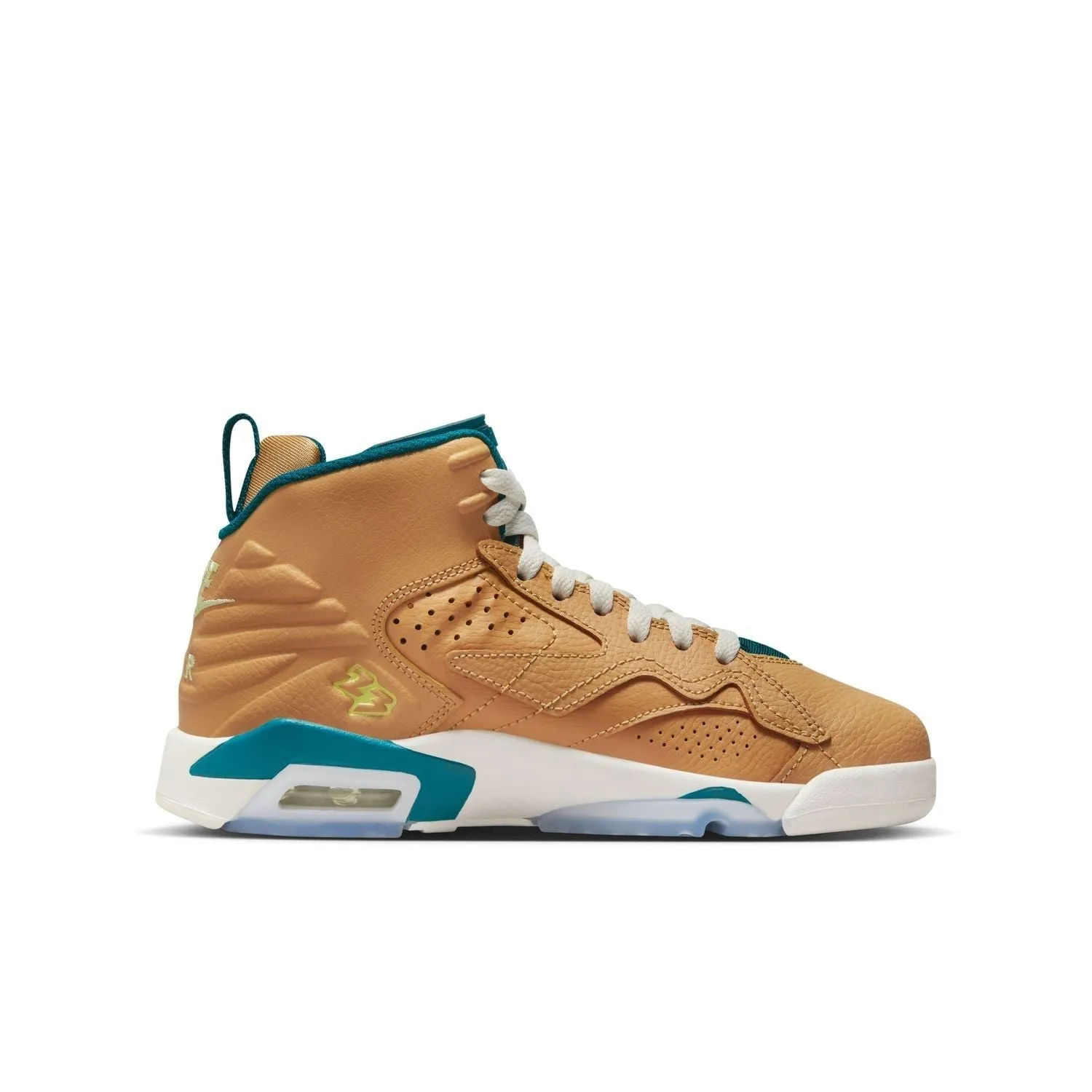 Nike Kid's Jordan Jumpman MVP Shoes - Twine Geode / Teal Green