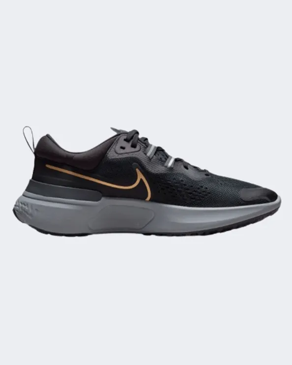 Nike React Miler 2 Men Running Shoes Black/Gold Cw7121-005