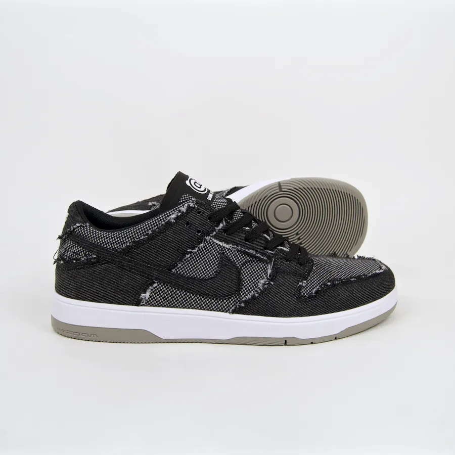 Nike SB - 'Medicom' Dunk Low Elite QS Shoes - Black / Black - White - Medium Grey