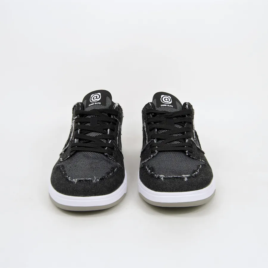 Nike SB - 'Medicom' Dunk Low Elite QS Shoes - Black / Black - White - Medium Grey