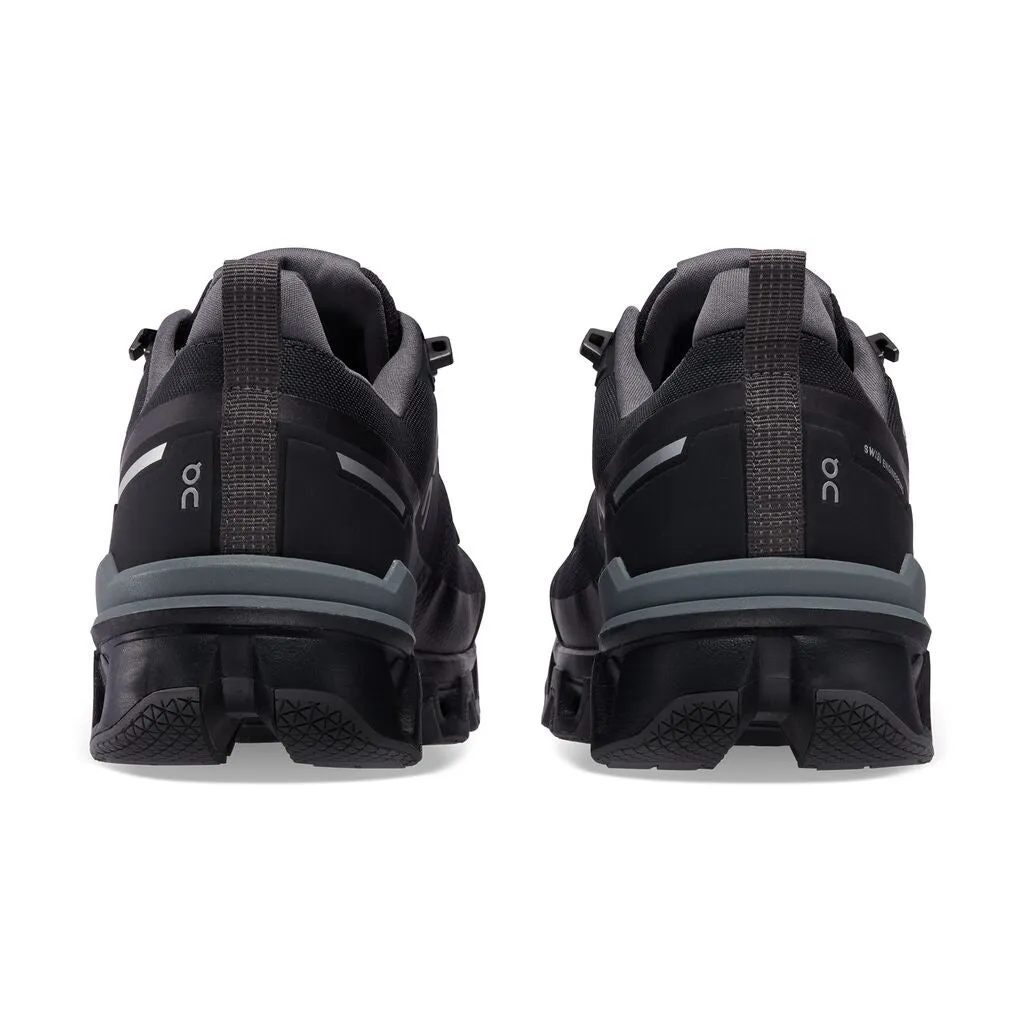 On Men's Cloudwander Waterproof Walking Shoe Black / Eclipse