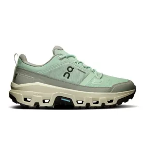 On Women's Cloudrock Waterproof Hiking Shoes- Mineral/ Aloe