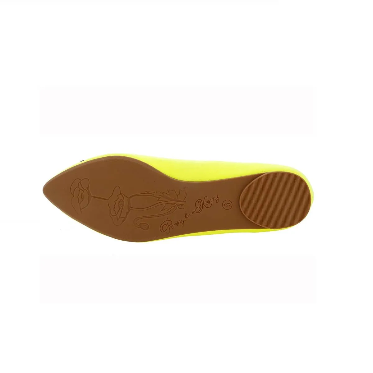 Penny Loves Kenny Attack Women Flats Slip-on Shoe In Yellow Neon Synthetic