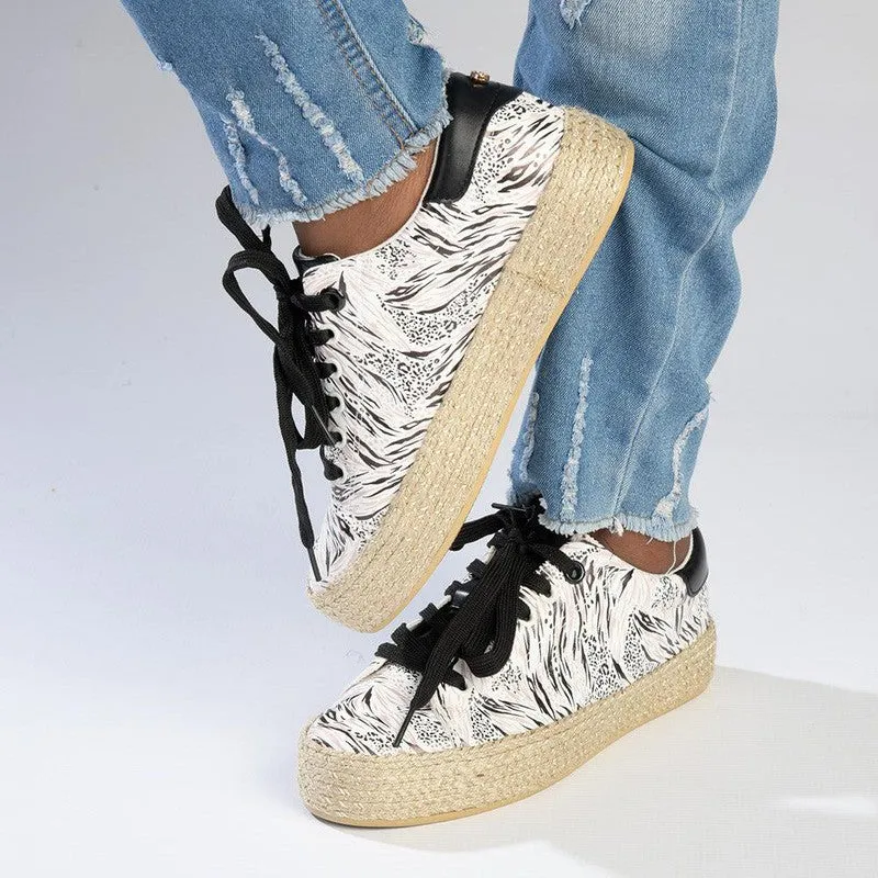 Pierre Cardin Bijou 1 Espadrille Sneaker - Print