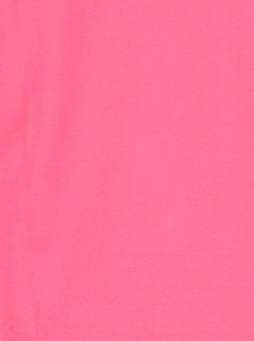 Pink Solid Slim Fit Polo T-Shirt | JadeBlue