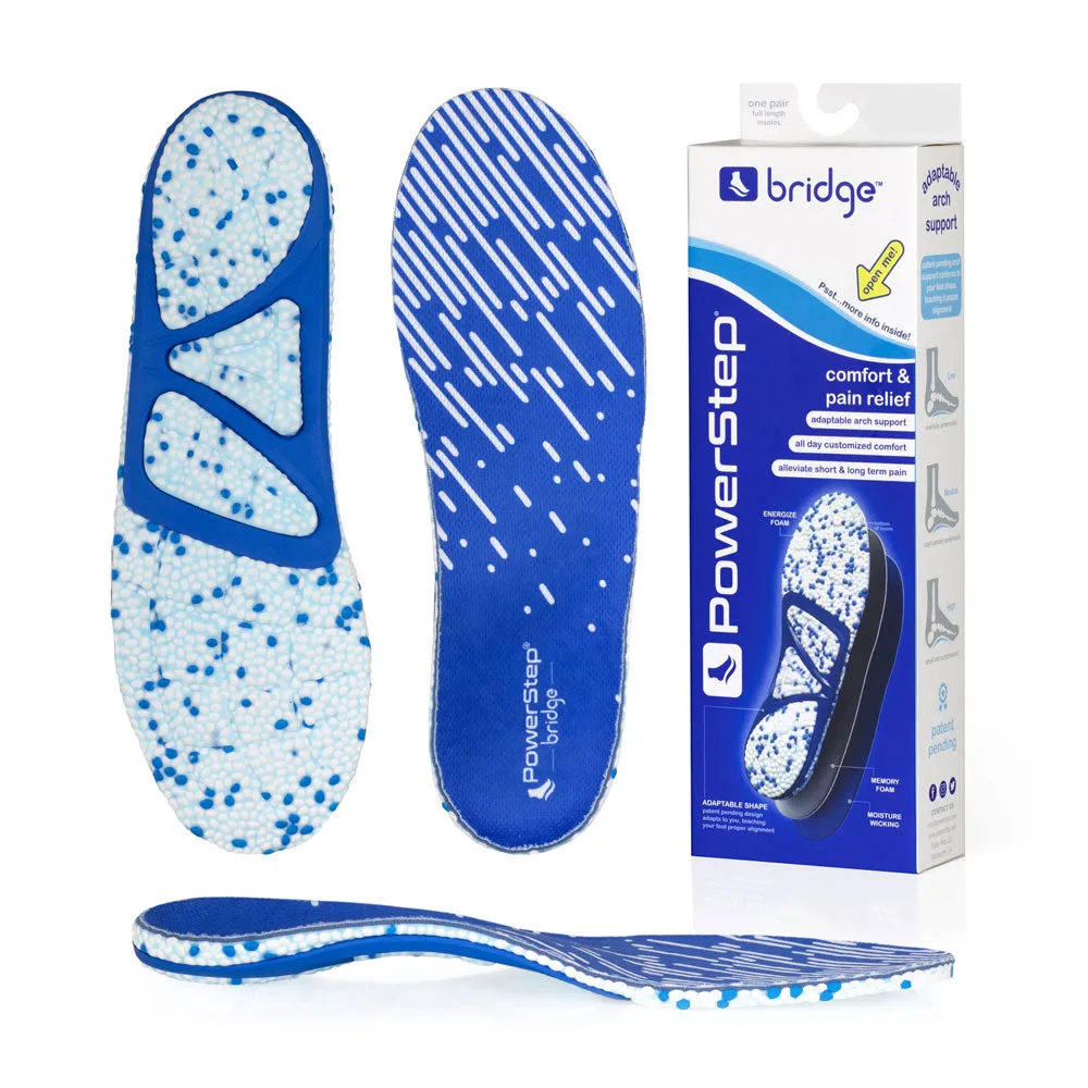 PowerStep bridge | Adaptable Arch Supporting Insoles with Energize Foam