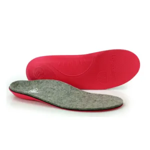 PowerStep Pinnacle Wool Insole (Unisex) - Gray/Red