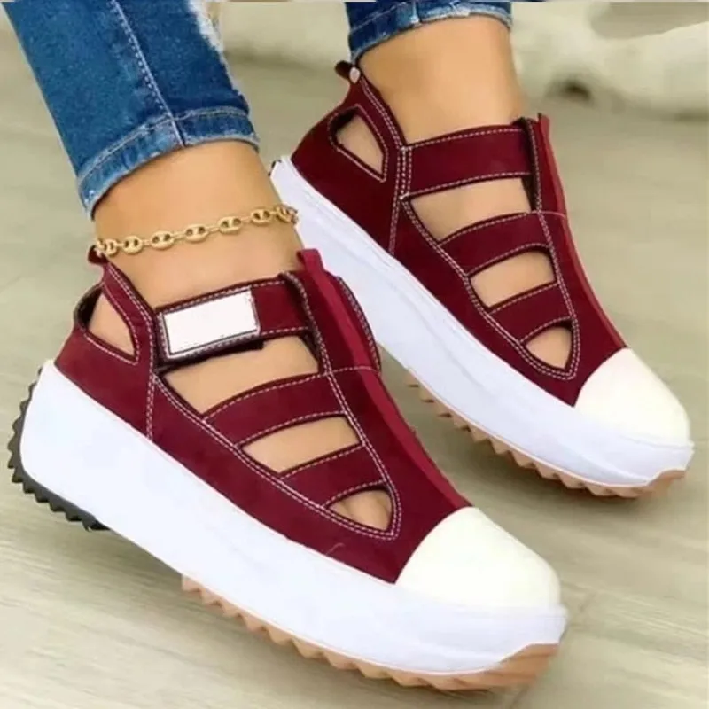 Purpdrank - Women Sandals Casual Summer Shoes For Women Elegant Heeled Zapatos Mujer Flat Heels Sandals Summer Footwear Platform Sandals