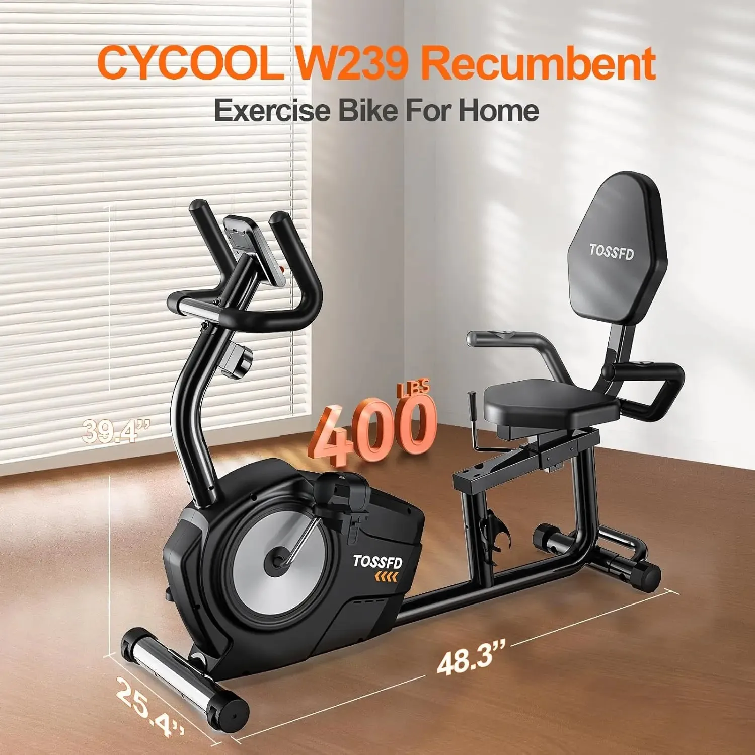 Recumbent Exercise Bike - 16-Level Resistance for Stroke Recovery