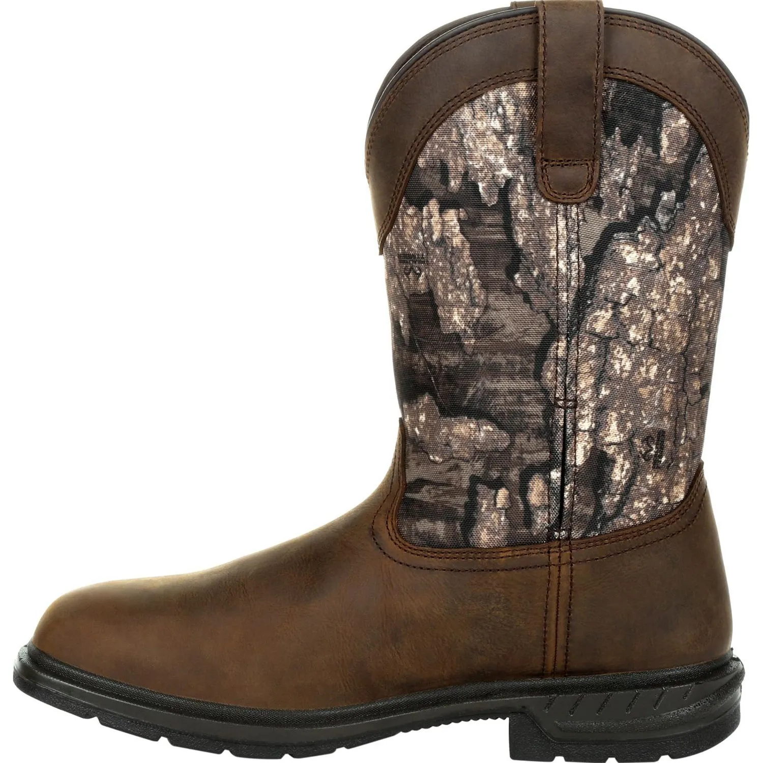 Rocky Mens Realtree Timber Leather WorkSmart 400G WP Work Boots