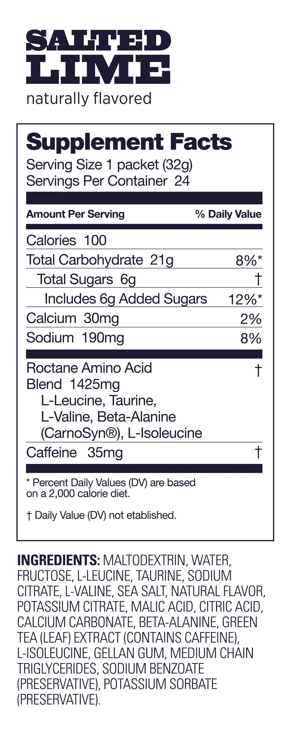 Roctane Energy Gel   Caffeine - Salted Lime