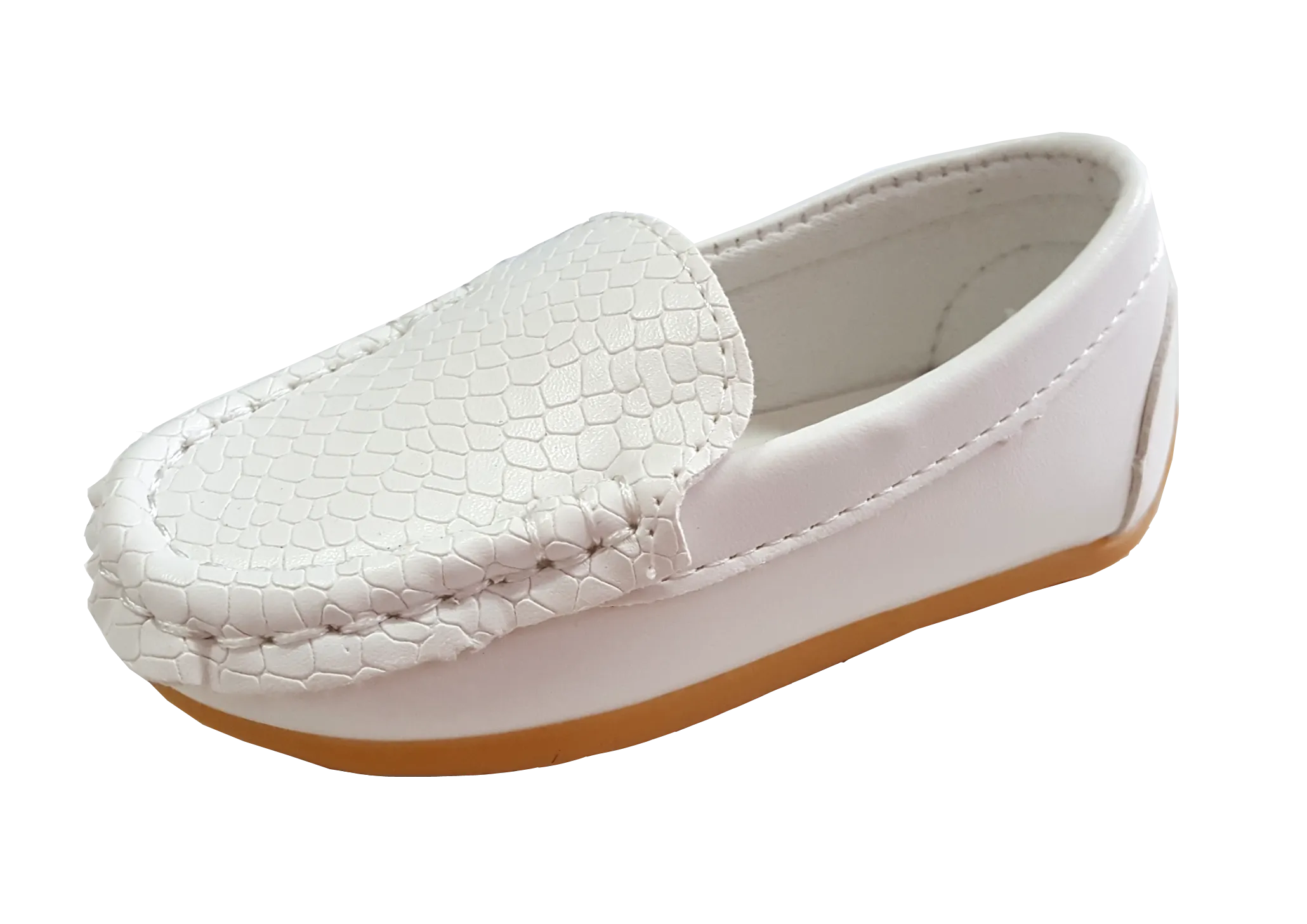 S168 Moccasin Softee White EU21-25