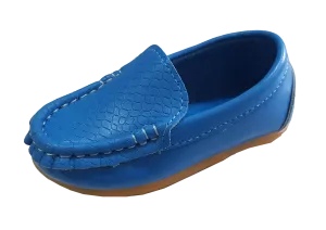 S168 Soft Moccasins Blue (EU21-25)