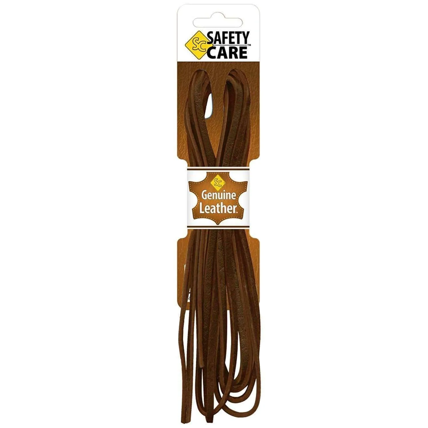 SafetyCare Genuine Leather Boot & Shoe Laces - Easy Sizing Cut to Fit