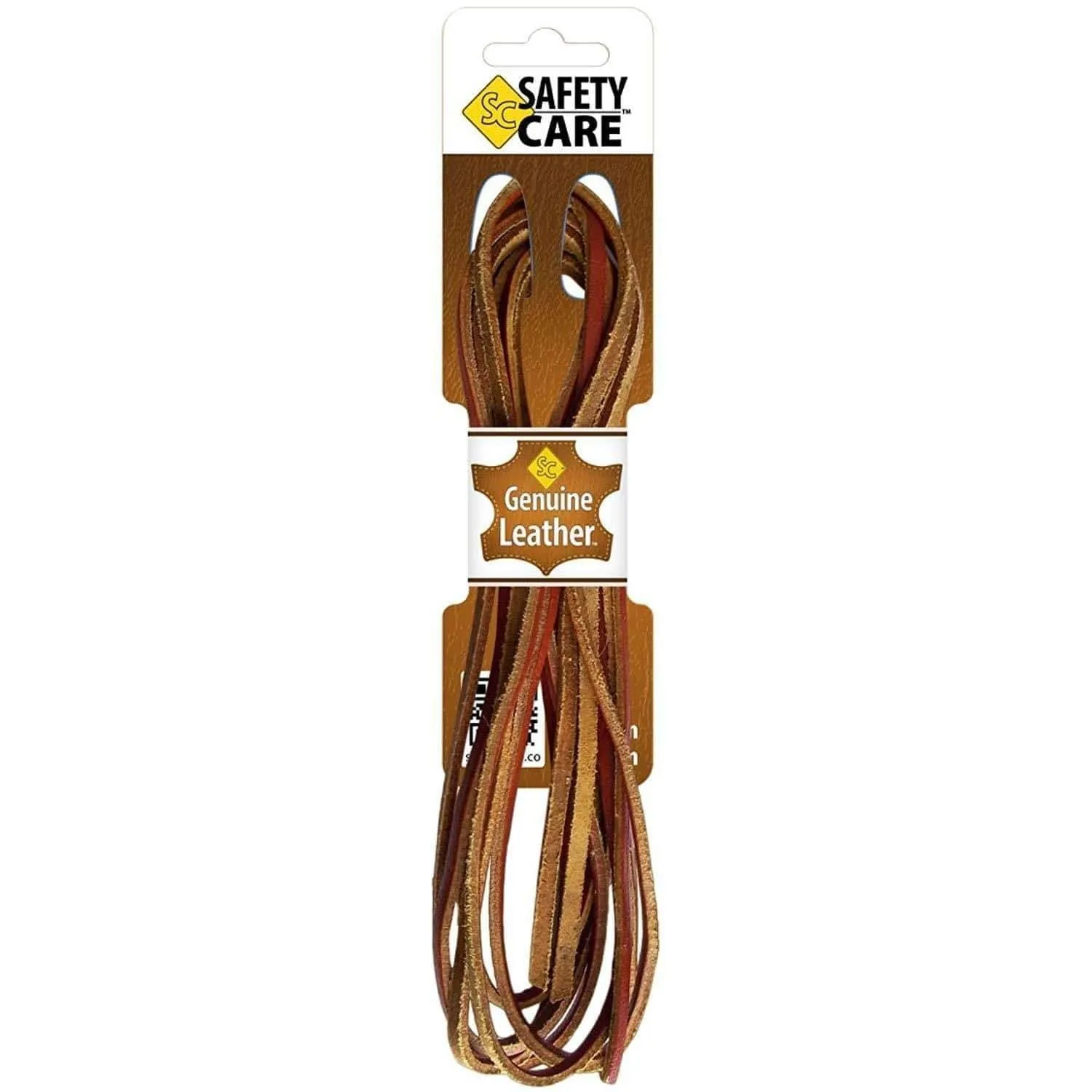 SafetyCare Genuine Leather Boot & Shoe Laces - Easy Sizing Cut to Fit