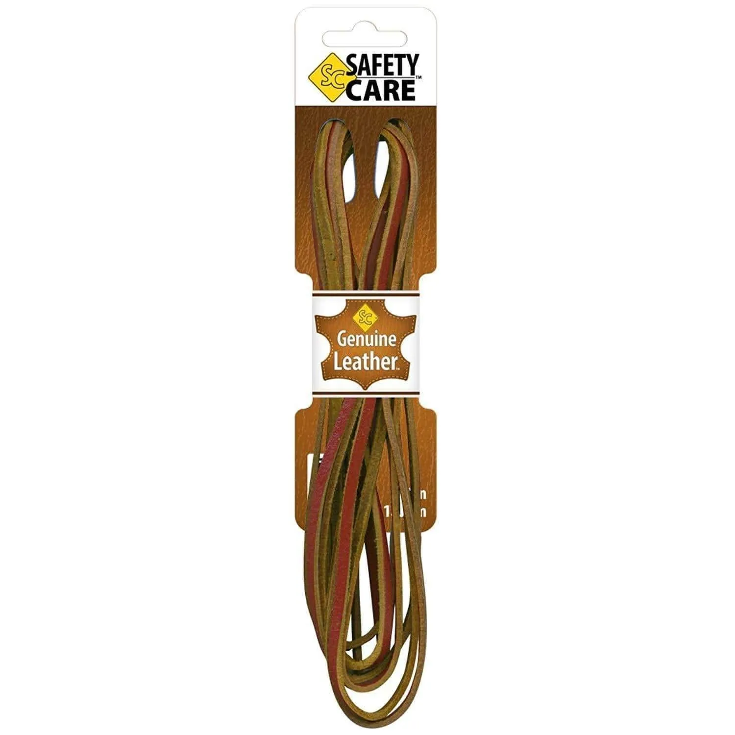 SafetyCare Genuine Leather Boot & Shoe Laces - Easy Sizing Cut to Fit