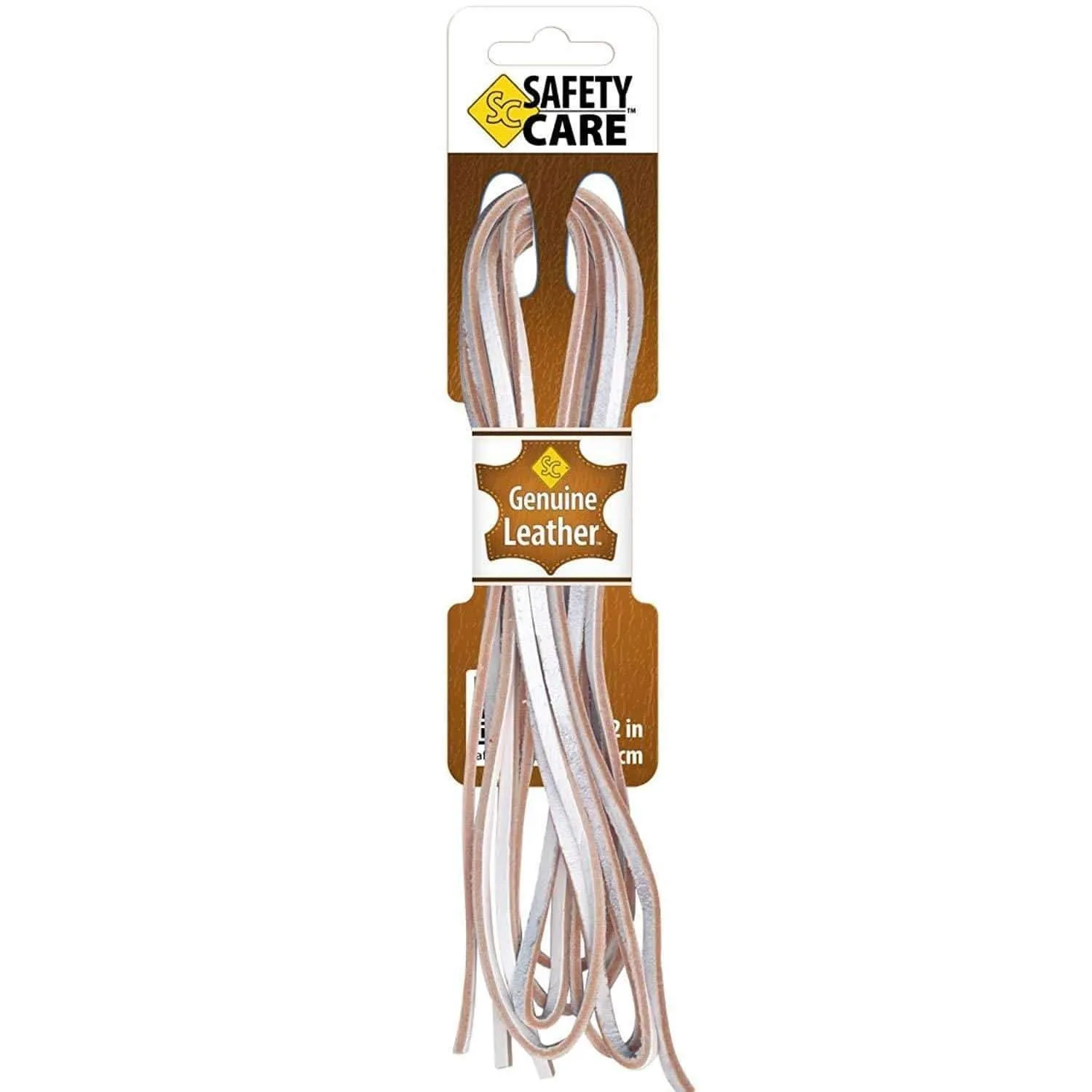 SafetyCare Genuine Leather Boot & Shoe Laces - Easy Sizing Cut to Fit