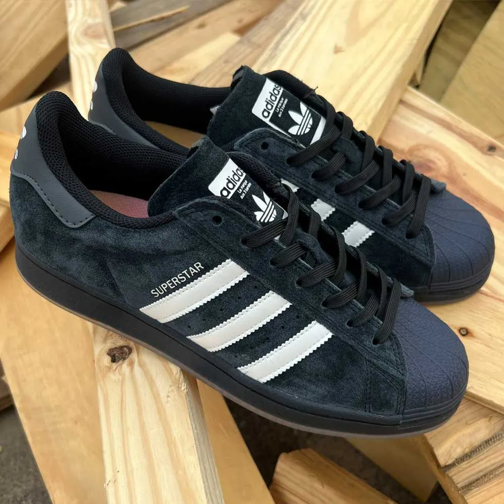 Superstar ADV White Black Zero Spark Adidas Skateboarding Suede Shoes