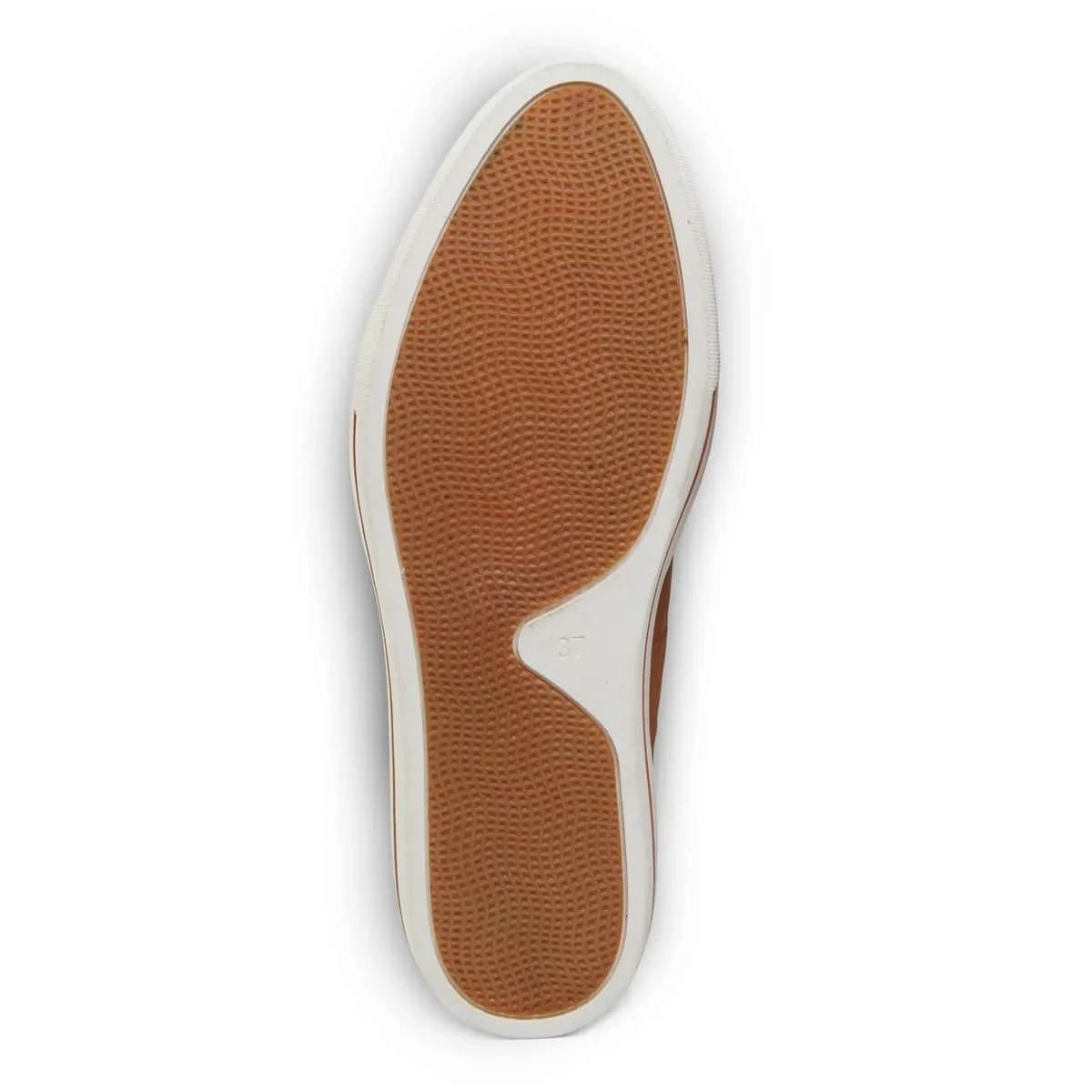 Talia Flat in Tan Leather