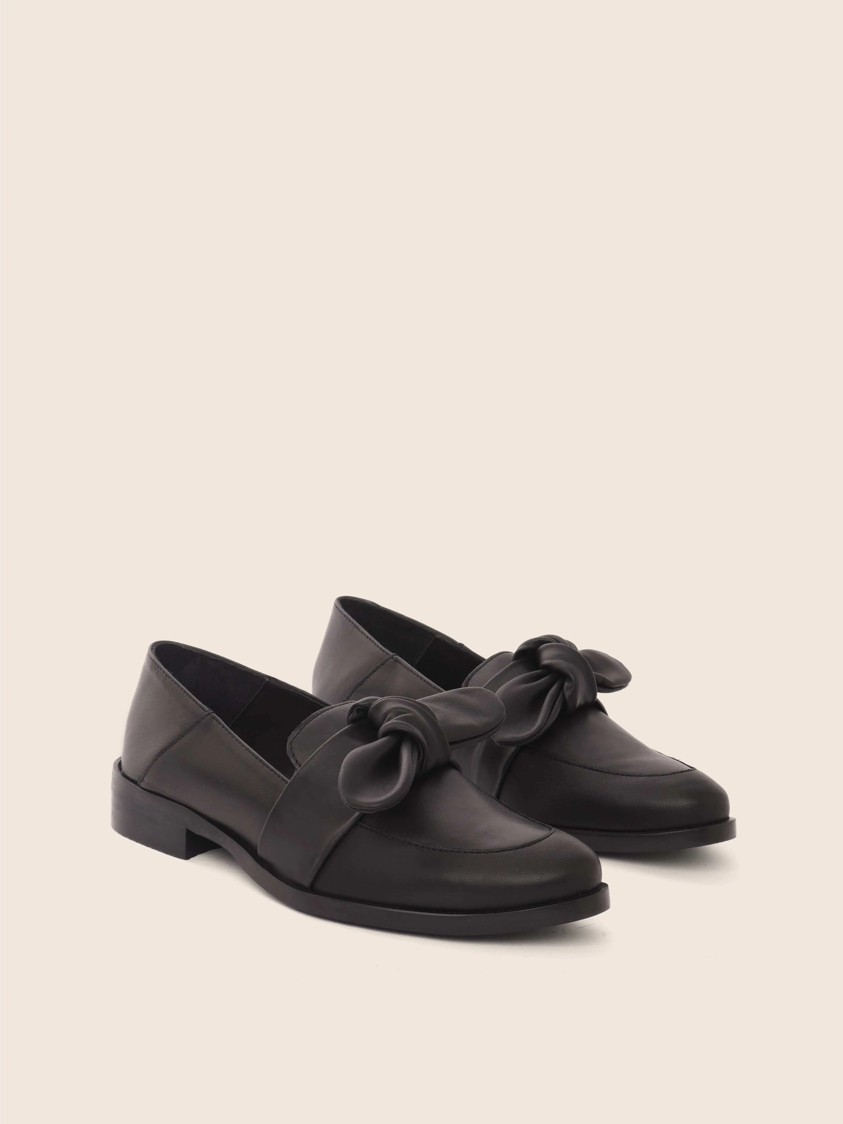 Valencia Black Leather Loafer