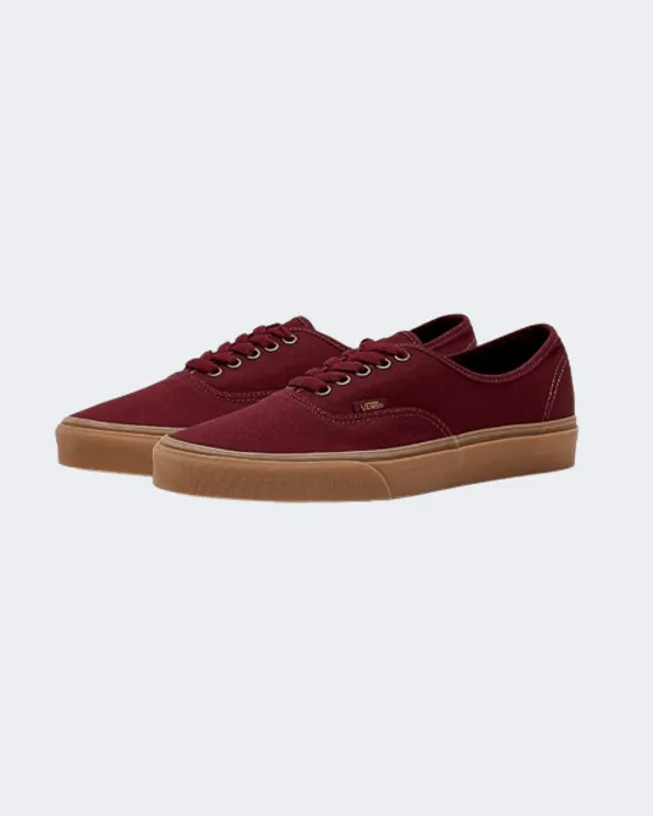 Vans Authentic Light Gum Men Sportswear Shoes Burgundy