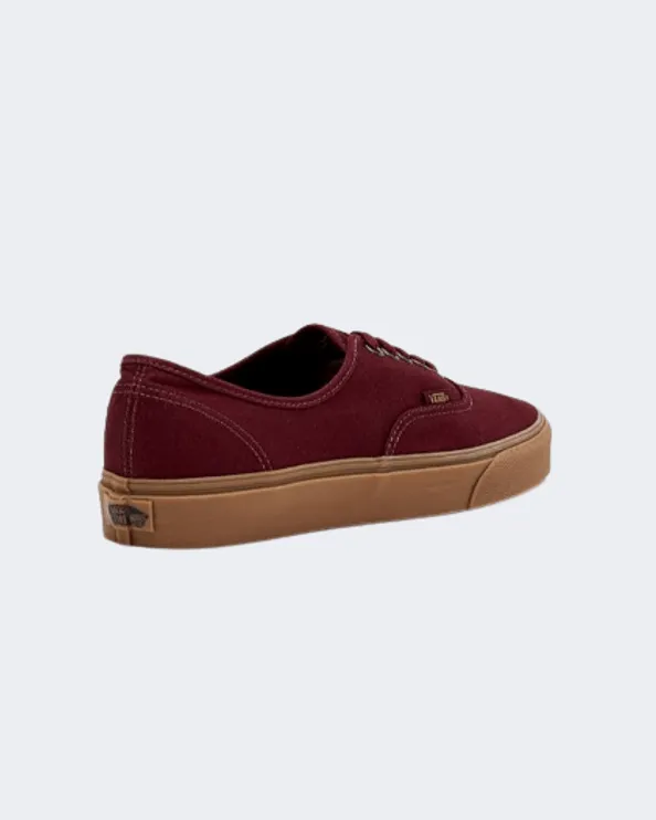 Vans Authentic Light Gum Men Sportswear Shoes Burgundy