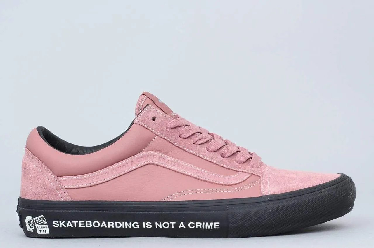 Vans Old Skool Pro ArcAd Shoes TH (Premium Leather / Suede) Old Rose