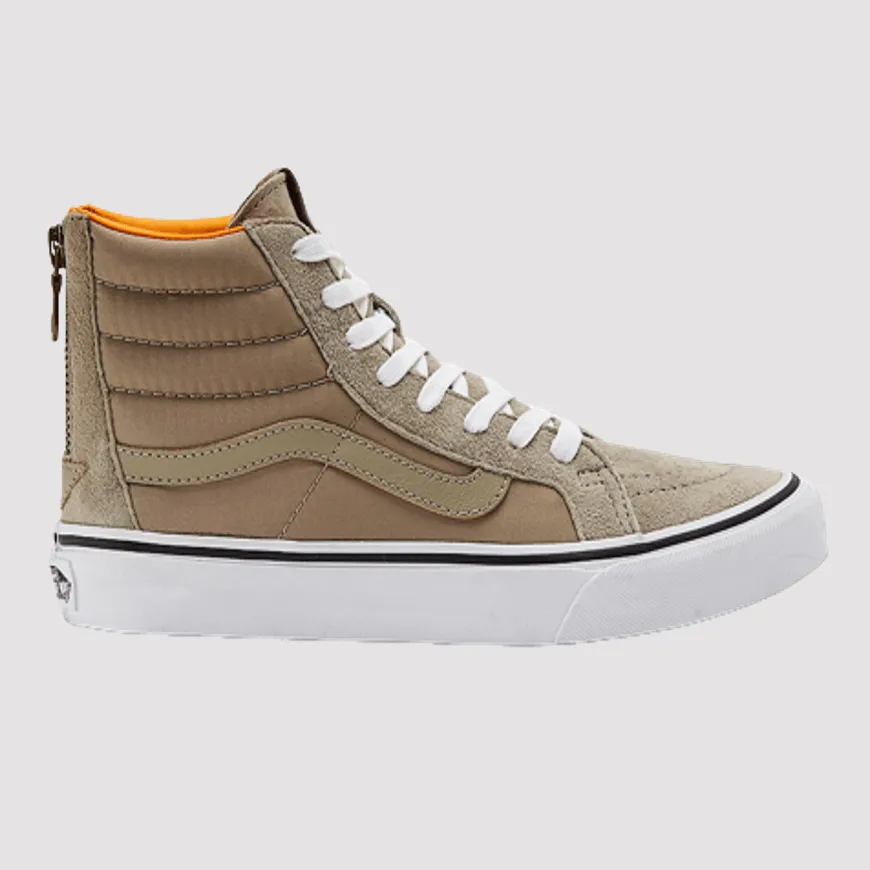 Vans Sk8-Hi Slim Zip (Boom Boom) Unisex Sportswear Shoes Brown