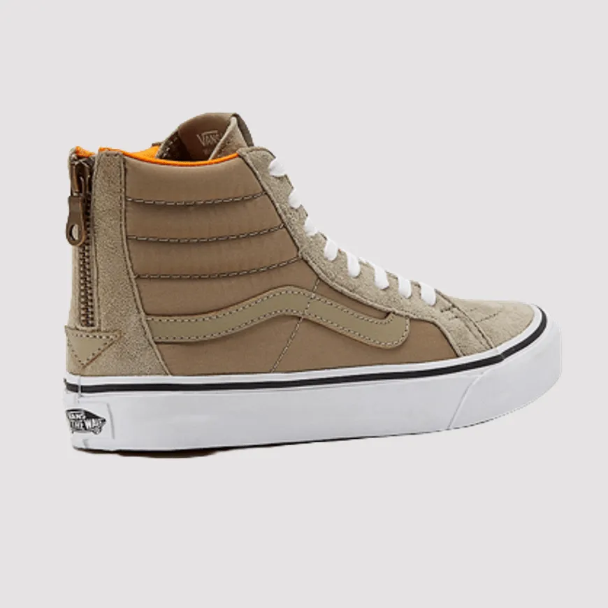 Vans Sk8-Hi Slim Zip (Boom Boom) Unisex Sportswear Shoes Brown