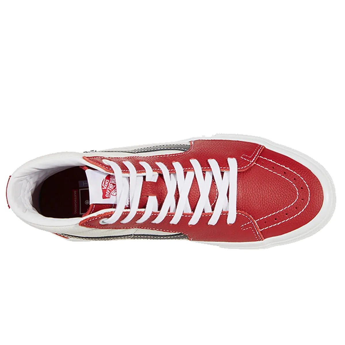 Vans Skate Sk8-Hi Sport Leather - Chilli Pepper/White