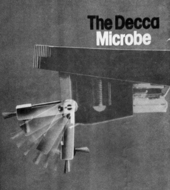 Vintage Decca Microbe 3-Way Stylus Brush Cleaning Accessory