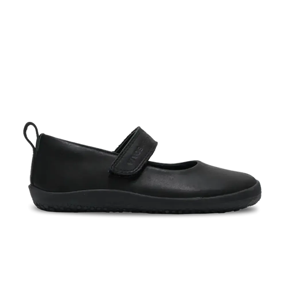 Vivobarefoot Wyn School Kids Obsidian Black