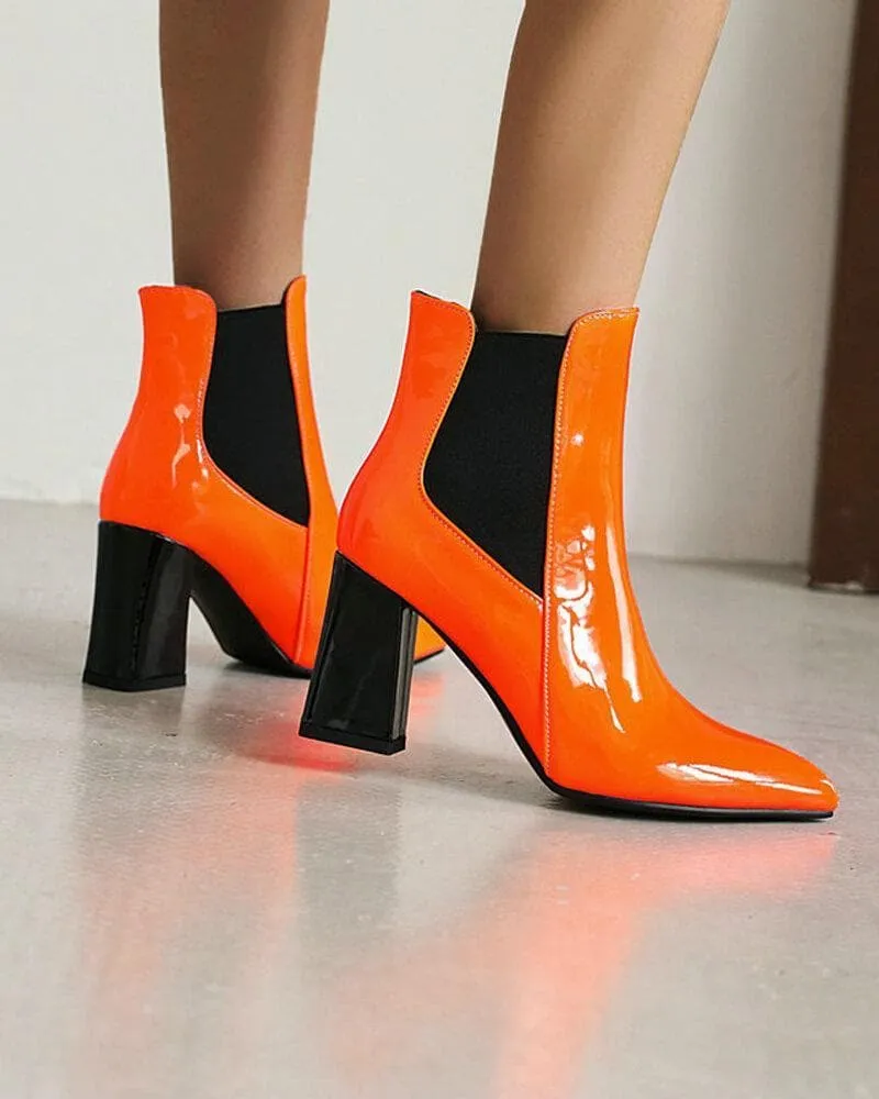 Women's Fashion Web celebrity style Pointed Toe Ankle Boots