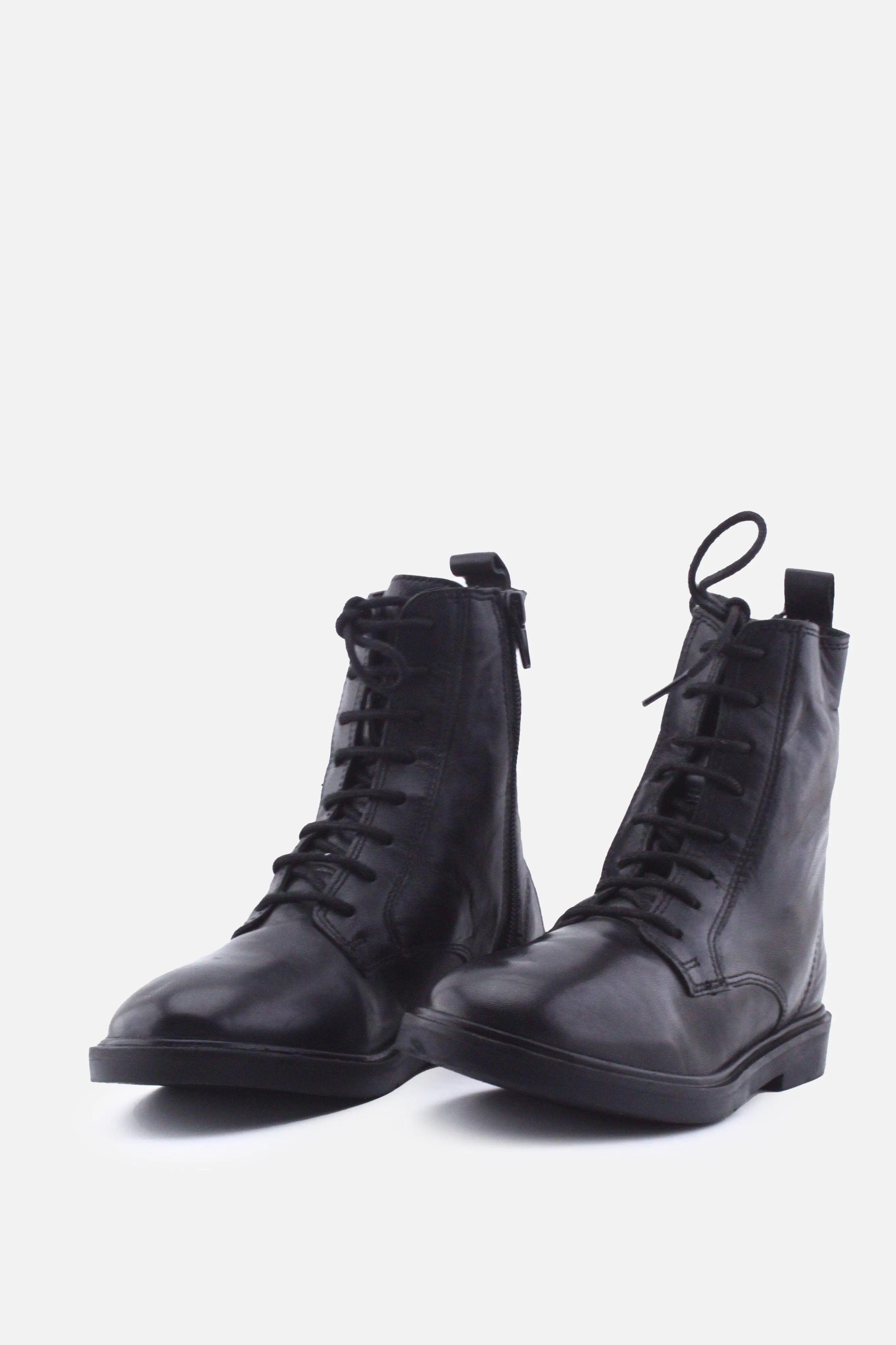 Zara Zipper Laces Chelsea Ankle Boots | 100% Authentic Leather